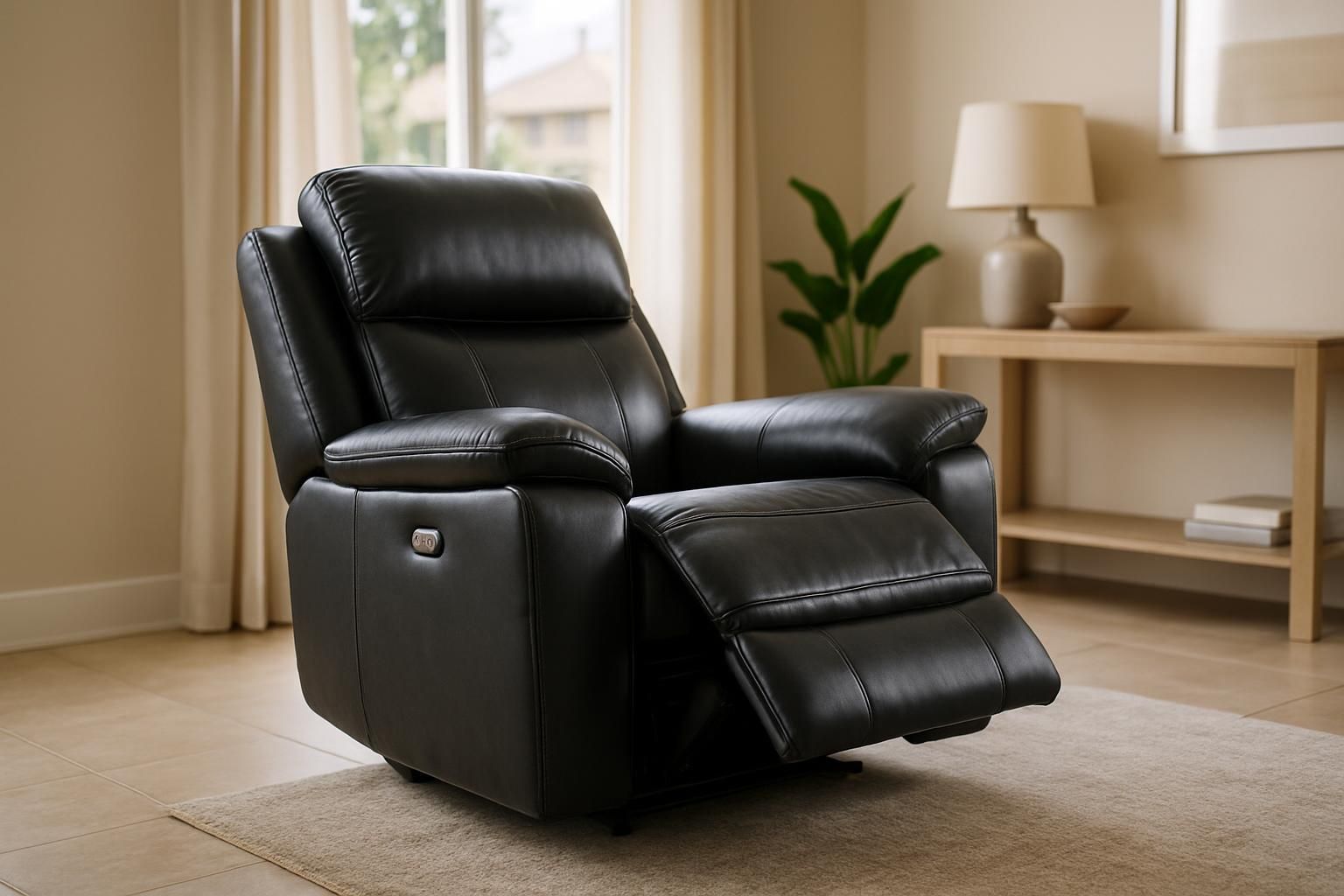 Atlas Electric Power Recliner Chair, Genuine leather, 1 seat